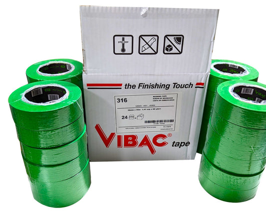 Vibac 316 Green 1.5 inch Automotive Tape - 24 Rolls
